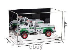Versatile Acrylic Display Case -Box with Mirror, White Risers & Clear Base (A011)