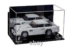 Versatile Acrylic Display Case-Box with Silver Risers Mirror & Wall Mount (A011)