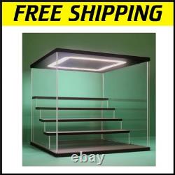 Versatile Acrylic Display Case with LED Dust-Proof Collector's Organizer