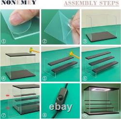 Versatile Acrylic Display Case with LED Dust-Proof Collector's Organizer