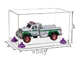 Versatile Clear Acrylic Display Case-Box with Purple Risers & Clear Base (A011)