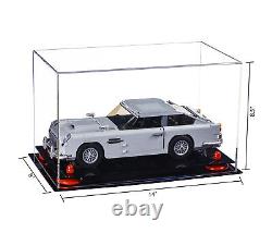Versatile Clear Acrylic Display Case -Box with Red Risers 14x8x8.5 (A011)