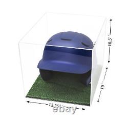 Versatile Clear Acrylic Display Case Box with Turf Bottom 12.25x10x10.5(A012)