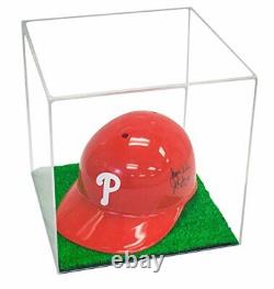 Versatile Deluxe Clear Acrylic Display Case -Box withTurf Bottom11x11x11 (A001)