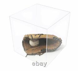 Versatile Deluxe Clear Acrylic Display Case -Box withTurf Bottom11x11x11 (A001)