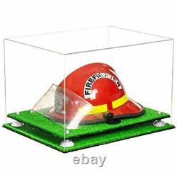 Versatile Display Case -Box with Clear Case, White Risers and Turf Base (A014)