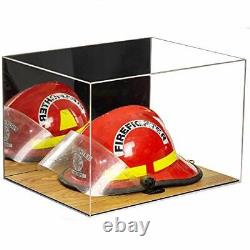 Versatile Display Case-Box with Mirror Case & Wood Floor 18 x 14x 12 (A014)