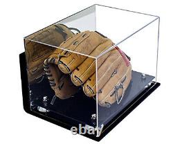 Versatile Display Case-Rectangle Box with Silver Risers Mirror & Wall Mount (A004)