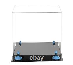 VersatileDeluxeClearAcrylic Display Case -BoxwithBlue Risers11 x11 x11(A001-BLR)