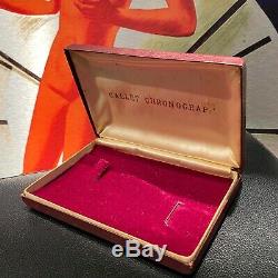 Very Rare Vintage Gallet Chronograph Watch Display Box Case Unusual Design L@@@k