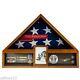 Veteran Flag Display Case Oak American Military Display Box Funeral Burial Flag