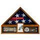 Veteran Flag Display Oak Case Military Memorial Shadow Box Exhibit AMERICAN