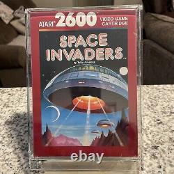 Vintage 1980 Atari 2600 Space Invaders Case Fresh In Acrylic Display Case