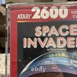 Vintage 1980 Atari 2600 Space Invaders Case Fresh In Acrylic Display Case