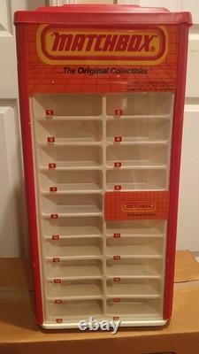 Vintage 1984 MATCHBOX COLLECTOR SHOWCASE Rotating Store Display W Shipping Box