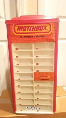 Vintage 1984 MATCHBOX COLLECTOR SHOWCASE Rotating Store Display W Shipping Box
