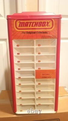 Vintage 1984 MATCHBOX COLLECTOR SHOWCASE Rotating Store Display W Shipping Box