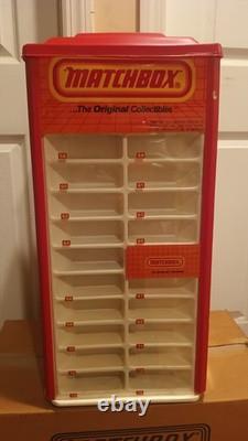 Vintage 1984 MATCHBOX COLLECTOR SHOWCASE Rotating Store Display W Shipping Box
