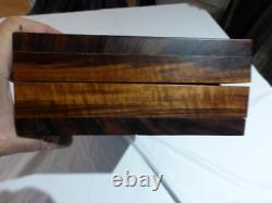 Vintage Antique Wooden Pistol Handmade Display Case. 16x8x4, Green Velvet