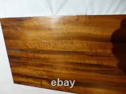 Vintage Antique Wooden Pistol Handmade Display Case. 16x8x4, Green Velvet