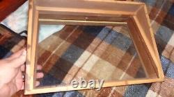 Vintage Buck Knife Tabletop Counter Advertising Wood Glass Display Case