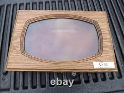 Vintage CASE XX Wood Glass Display Box STAG 1980 75th Anniversary Canoe Set