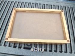 Vintage CASE XX Wood Glass Display Box STAG 1980 75th Anniversary Canoe Set