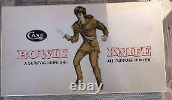 Vintage Case Bowie Knife XX 1836. MINT IN BOX NOS With Display Plaque, Box