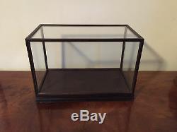 Vintage Chinese Glass Wood Display Box Case Plateau Stand Base & Cover for Vase