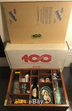 Vintage Coca-Cola 100th Centennial Celebration Wood Display Case WithBox NOS