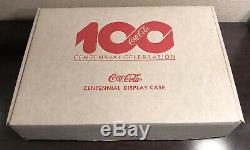 Vintage Coca-Cola 100th Centennial Celebration Wood Display Case WithBox NOS