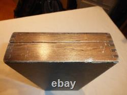 Vintage Colt Wooden Pistol Locking Display Case. 15x7x3, Red Velvet withKey