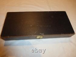 Vintage Colt Wooden Pistol Locking Display Case. 15x7x3, Red Velvet withKey