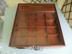 Vintage Display Case Rowney Art Materials Artists Box Collectors Drawers Cabinet