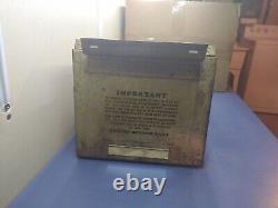 Vintage Eisenlohr's Cinco Cigars Metal Retail Display Case Box Great Patina