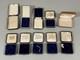 Vintage Empty Jewelry/Medal Push Button DISPLAY BOXES CASES Various Styles (10)