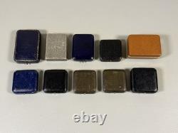 Vintage Empty Jewelry/Medal Push Button DISPLAY BOXES CASES Various Styles (10)