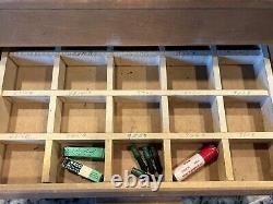 Vintage Esterbrook General Store Fountain Pen Nib Wooden Countertop Display Case