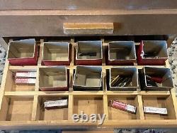 Vintage Esterbrook General Store Fountain Pen Nib Wooden Countertop Display Case