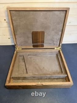 Vintage Hand Made 11.25x8.75 Wood Firearm Display Presentation Box NICE