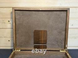 Vintage Hand Made 11.25x8.75 Wood Firearm Display Presentation Box NICE