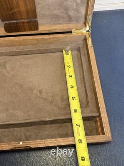Vintage Hand Made 11.25x8.75 Wood Firearm Display Presentation Box NICE