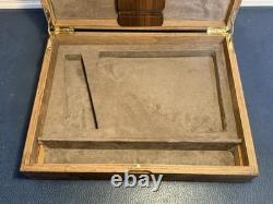 Vintage Hand Made 11.25x8.75 Wood Firearm Display Presentation Box NICE