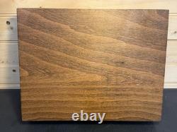 Vintage Hand Made 11.25x8.75 Wood Firearm Display Presentation Box NICE