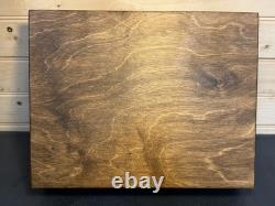 Vintage Hand Made 11.25x8.75 Wood Firearm Display Presentation Box NICE