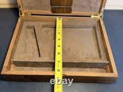 Vintage Hand Made 11.25x8.75 Wood Firearm Display Presentation Box NICE