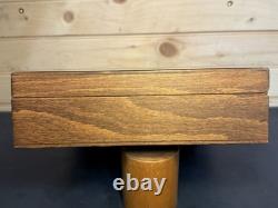 Vintage Hand Made 11.25x8.75 Wood Firearm Display Presentation Box NICE