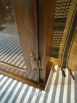 Vintage HrdWD Display Case With Key And Lock 21x7x29CollectiblesArms Display