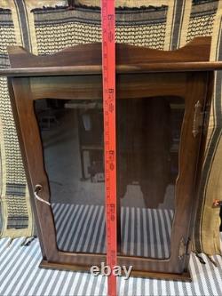 Vintage HrdWD Display Case With Key And Lock 21x7x29CollectiblesArms Display