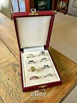 Vintage Multi Ring Box. Antique Jewelry Box. Jeweller Multiple Ring Display Case